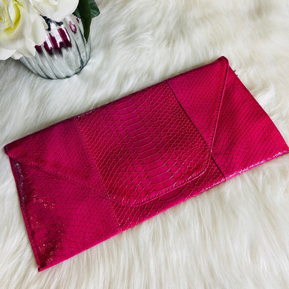 Pink Envelope Clutch